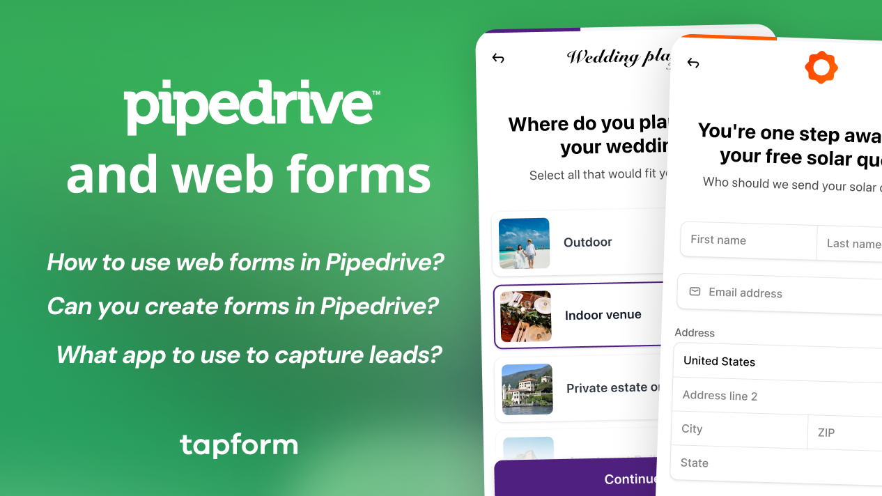 Pipedrive Web Forms:  How to Create Pipedrive Web Forms for Leads