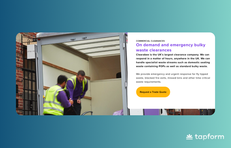 clearabee b2b example real company workers