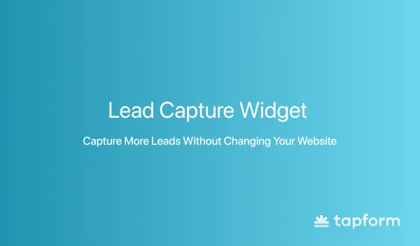 lead capture widget